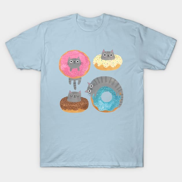 Donuts T-Shirt by Planet Cat Studio